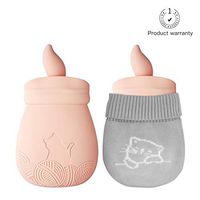 Hot Water Bottle,Lowki Microwave Heating Bottle Environmental Silicone Hot Water Bag with Knit Cover, Hot & Cold Therapies, Best Gift for Valentine's Day, Thanksgiving Day, Christmas Day
