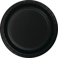 Creative Converting 96 Count Celebrations Paper Dinner Plates, 9", Black Velvet - 324233