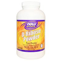 Now Foods D-Ribose Powder 100% Pure - 1 lb. 4 Pack