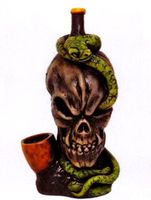 The Angry Skull Snake Smoking Collectible Novelty Tobacco Pipe