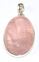 Sterling Silver Rose Quartz Pendant Jewellery PEND401