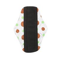 WYTong Washable Heavy Flow Charcoal Bamboo Mama Cloth/ Menstrual Choth Pads/ Reusable Sanitary Pads (White, M)