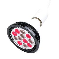DGXINJUN Infrared Light Therapy Bulbs 660nm Red Light Led and 880nm Near Infrared Light Led for Skin Red Light Therapy Heat Lamp for Muscle Arthrosis Joint Pain Relief (Black)