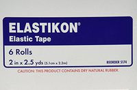 Elastikon Johnson and Johnson First Aid Elastic Tape, 6 Count
