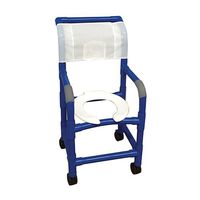 MJM International B115-3TW Blue Shower Chair 15 in.