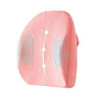Lumbar Pillow Back Cushion Waist Cushion Chair Office Seat Cushion Pregnant Women Lumbar Support Pillow Car Waist Pad (Color : Pink)