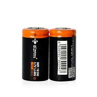 Efan Eizfan Batteries 3.7V Battery 750MaH 15A Li-on 18350 High Drain IMR Battery Flat Top 2pcs