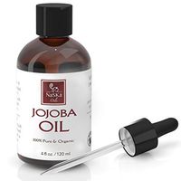 Pure Organic Jojoba Oil by Naska, 100% Pure 4oz Natural Cold Pressed Unrefined Hexane Free Oil for Hair and Face, Carrier Oil Great Treatment for Dry and Damaged Hair, Dry Skin and Nails
