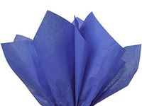 Pack Of 240, Solid Sapphire Blue Tissue Paper 20 X 26" Sheet Half Ream Made From 100% Post Industrial Recycled Fibers Made In USA