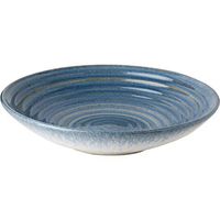 AXZHYX Bowl Ceramic Bowl Rotating Stripe Ramen Soup Cutlery Fruit Salad Plate Snack Dessert Cake Pizza Tray 24.5x5cm Hotel Tableware Home Noodles Boiled Fish Soup Bowl