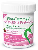 FloraTummys Women's Probiotic, Urinary Tract Digestive Immune System Health, Cranberry Powder