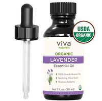 Organic Lavender Essential Oil for Diffuser - 100% Pure Natural Lavender Oil, Steam Distilled Lavendar Oil Perfect for DIY Soap Making, Home Cleaning Recipes, Body Oils and Lotions, 1 oz (30 ml)