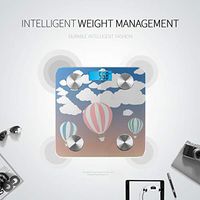 LYAOE Bluetooth Body Fat Scale Hot Air Balloon Eps Smart Wireless Scale with LCD Display Measuring Body Weight Bmi and Health Digital Scale