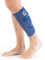 Neo G Calf/Shin Brace - Support for Pain Relief from Calf Injury, Shin Splints, Sprains, Recovery, Sports, Running, Cycling - Adjustable Compression Wrap - Class 1 Medical Device - One Size - Blue