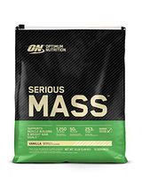 OPTIMUM NUTRITION Serious Mass Weight Gainer Protein Powder, Vitamin C, Zinc and Vitamin D for Immune Support, Vanilla, 12 Pound (Packaging May Vary)