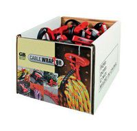 Gardner Bender CW-T1RR50 Small Cable Wraptor, 1½Inch. Diameter, Trigger Release, Reusable, Secures Cable, Wire, Tubes, Hoses & Household Goods, Black & Red
