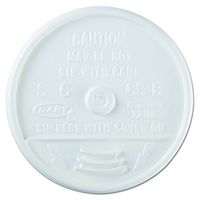 Dart 12UL White Plastic Sip-Thru Lid For 12J12 Foam Cup