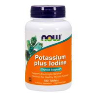 Now Foods Potassium Plus Iodine, 180 tabs ( Multi-Pack)
