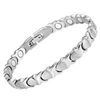 Willis Judd Womens Titanium Magnetic Therapy Bracelet for Arthritis Pain Relief Size Adjusting Tool and Gift Box Included
