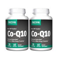 Jarrow Formulas CoQ10 30 Milligrams - Cholesterol Antioxidant Promotes Cellular Energy Production Dietary Supplement - 60 Capsules (Pack of 2)