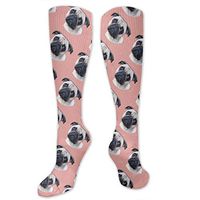 Cool Pug Men's/Women's Sensitive Feet Wide Fit Crew Socks And Cotton Crew Athletic Sock