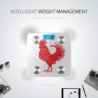 Cartoon Mighty Cock Bathroom Scales Most Accurate Body Weight Scales Fitness Scale Tracks 8 Key Compositions Analyzer Sync with Fitness Apps 400 Lbs