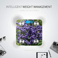 Bluetooth Body Fat Scale Heliotrope Marine Buds Latin Name Heliotropium Smart Wireless Scale with LCD Display Measuring Body Weight Bmi and Health Digital Scale