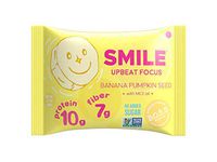 BOSS Superfood Energy Bar, SMILE Upbeat Focus Flavor (5-Pack, 1.7oz Bar), All-Natural Banana Pumpkin Seed Protein Bar; Vegan, Paleo friendly, Non-GMO Project Verified