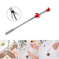 4PCS Hair Drain Clog Remover 60 Cm For Kitchen, Bathroom And Public Sink, Bath And Shower Drain Cleaning