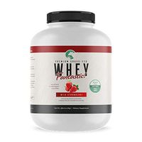 Whey Fantastic 5LB 100% Pure Grass Fed Whey Protein - Strawberry Bulk - Optimum Blend of Undenatured Whey Isolate, Concentrate & Hydrolysate - Non-GMO, Soy & Gluten Free - 63 Servings