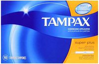 Tampax Super Plus W/App 10 Ct, Pack of 3