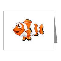 Note Card Happy Clown Fish