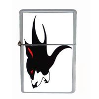 Wolf Tattoo Native American Wind Proof Dual Torch Refillable Lighter D-495