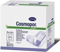 49500000 Dressing Cosmopore Wound LF Sterile Cotton 4x4 Non-Woven 25 Per Box Part No. 49500000 by- Hartmann USA by Marble Med by MarbleMed