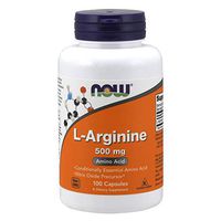 NOW Supplements, L-Arginine 500 mg, Nitric Oxide Precursor*, Amino Acid, 100 Capsules