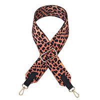 SEADEAR Replacement Wide Shoulder Straps Leopard Wide Shoulder Strap Adjustable Long Shoulder Strap Fashion Ribbon Crossbody Bag