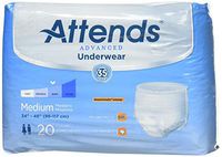 Attends Super Plus Absorbency Pull-On Protective Underwear with Leakage Barrier Medium 34 - 44