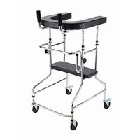BNSDMM rollator Walker with seat Walker - Medical Rehabilitation Equipment - Foldable/Adjustable Height - Upper and Lower Limb Rehabilitation Equipment Elderly Walker