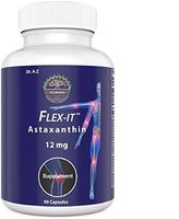 Astaxanthin Flexit Nature’s Pure 12mg Triple Strength High Potency, Natural Joint Supplement for Men , Women , Skin, Eye Immune Health ,Haematococcus Pluvialis Extract, Gluten-Free 90 Days (DR A-Z)