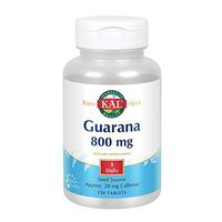 KAL Guarana 800 | Approx. 28 milligrams of Naturally Occurring Caffeine | Healthy Energy and Focus Support | 120 Tablets