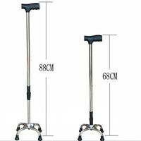 WW Old People Crutches Aluminum Alloy Can Be Scalable Medical Insurance Foot Crutches