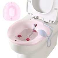 Bonaweite Portable Bidet Sitz, Bath Tub Nursing Cleansing Basin Kit with Flusher on Toilet for Women Pregnancy Postpartum Postoperative Care