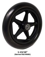 1-13/16" Narrow Hub Width, Limited Use (Please Measure Hub Width) 8" x 1.25" Front Wheelchair Wheel (Each), 5/16" Bearing. Fits a Very Limited Number of Drive, Medline, ALCO & Other Manual Wheelchairs
