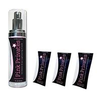 Pink Privates Intimate Sensitive Area Lightening Cream 1 Oz + Pink Privates Foil (.10floz/3ml Each Foil) Unisex Skin Bleaching Unscented Hydroquinone Free