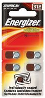 Energizer AC312E-4 Hearing Aid Batteries (4-Pack)