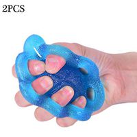 JJDD'G Finger Exerciser Ball Squeeze Stress Balls Squeeze Balls Hand Muscle Strength Training for Adult Stroke Patients Elders,Blue