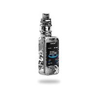 MightySkins Skin Compatible with SMOK X-Priv 225W - Black Flourish | Protective, Durable, and Unique Vinyl Decal wrap Cover | Easy to Apply, Remove, and Change Styles | Made in The USA