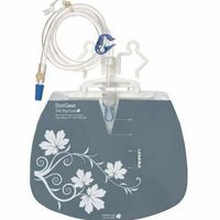 Fig Leaf Lite Urinary Drain Bag, Anti-Reflux Valve 2000 mL Vinyl, 10273 - Box of 30