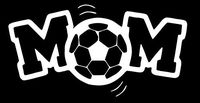 Soccer Mom | Vinyl Sticker Decal | 5.5" Width X 2.838" Height | White HGC0201