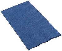 AmazonBasics Embossed Dinner Napkin, 2-Ply, 7.5" x 4.5", Navy Blue, 1000-Count